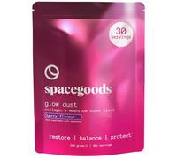 Spacegoods Glow Dust 240g | 30 Servings | Bovine Collagen Powder with B-Vitamin Complex | Magnesium, Calcium & Antioxidants | Gut-Health, Mood & Immunity Strength | Skin, Hair & Nails | Red Berry