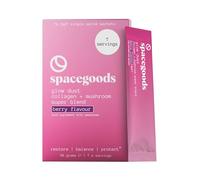 Spacegoods Glow Dust 240g 7 Day Sachet Pack | Bovine Collagen Powder with B-Vitamin Complex | Magnesium, Calcium & Antioxidants | Gut-Health, Mood & Immunity Strength | Skin, Hair & Nails | Red Berry