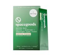 Spacegoods Matcha Dust 7 Day Sachet Pack | Flavoured Matcha Powder & Lion's Mane Mushroom Blend | Boosts Productivity & Mental Performance | Supports Immune Health | No Added Sugar | Vanilla Latte