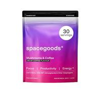 Spacegoods Rainbow Dust 240g | 30 Servings | Decaffeinated Coffee | Flavoured Mushroom Coffee | Decaf | Lions Mane, Chaga, Ashwagandha & Vitamin B5| Sharper Focus, Energy & Calm