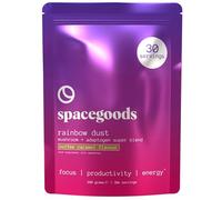 Spacegoods Rainbow Dust 240g | 30 Servings | Flavoured Mushroom Coffee | 120mg of Natural Caffeine | Lions Mane, Chaga, Ashwagandha & Vitamin B5| Sharper Focus, Energy & Calm | Coffee Caramel