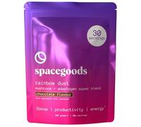 Spacegoods Rainbow Dust 240g | 30 Servings | Flavoured Mushroom Coffee | 80mg of Natural Caffeine | Lions Mane, Chaga, Ashwagandha & Vitamin B5 | Sharper Focus, Energy & Calm | Chocolate