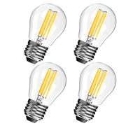 Spacelumen E27 Dimmable Bulbs 6W 60W Equivalent G45 Golf Ball Bulbs, Warm White 2700K, Vintage Led Edison Screw Bulb for Celling Fan Vanity Light & Pendant Light, 4-Pack
