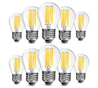 Spacelumen E27 Dimmable Bulbs 6W 60W Equivalent G45 Golf Ball Bulbs, Warm White 2700K, Vintage Led Edison Screw Bulb for Celling Fan Vanity Light & Pendant Light, 10-Pack