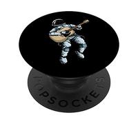 Spaceman Acoustic Guitar Music Astronaut Folk Guitarist PopSockets Swappable PopGrip