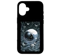 Spaceman Helmet Galactic Sky Moonlight Forest Case for iPhone 16