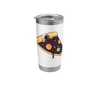 Spaceman Sleeping A Pizza Stainless Steel Insulated Tumbler