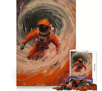 Spaceman Storm Teenagers 1000 Piece Jigsaw Puzzle Brain Challenge Toy Shared Fun Clear Cut Warm Surprise 38x52cm