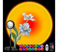 Spacenight Sunset Lamp Projector Multi-Color Multi-Mode, Dimmable, Timing, Music Rhythm, Sunset Background Wonderful Visual Impact, USB Plug and Play (Remote & APP)