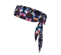 Spaceperson Galaxy Trippy Print Fashionable and Comfortable Headband for Stylish Workout Apparel Accessories