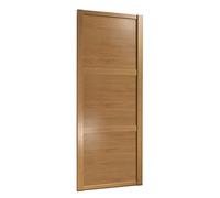 Spacepro 3 Panel Natural Oak Effect Sliding Wardrobe Door (H)2220mm (W)610mm