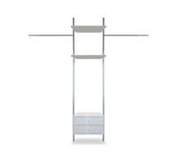 Spacepro Aura Satin White Large Bedroom Freestanding Storage Solution (H)2700mm (L)3200mm (D)500mm