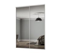 Spacepro Classic Mirrored 2 Door Sliding Wardrobe Door Kit (H)2220mm (W)1793mm