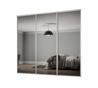 Spacepro Classic Mirrored 3 Door Sliding Wardrobe Door Kit (H)2220mm (W)2672mm
