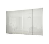 Spacepro Classic Non-Mirrored Matt Arctic White 4 Door Sliding Wardrobe Door Kit (H)2220mm (W)2978mm