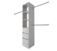 Spacepro Modular Cashmere 3 Drawer Tower Unit (H)2100mm (W)450mm (D)500mm