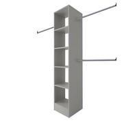 Spacepro Modular Pebble Grey Tower Unit (H)2100mm (W)450mm (D)500mm