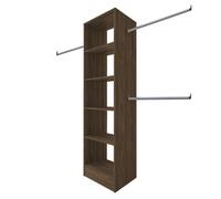Spacepro Modular Walnut Effect Tower Unit (H)2100mm (W)600mm (D)500mm