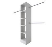 Spacepro Modular White Tower Unit (H)2100mm (W)450mm (D)500mm