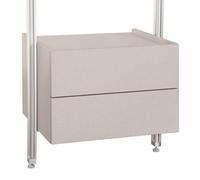 Spacepro Relax Grey Linen Effect Drawer Box (H)380mm (W)550mm (D)500mm