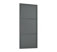 Spacepro Shaker 3 Panel Matt Graphite Sliding Wardrobe Door (H)2220mm (W)762mm