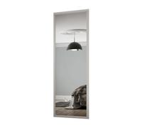 Spacepro Shaker Contemporary Shaker Mirrored Dove Grey 1 Door Sliding Wardrobe Door Kit (H)2220mm (W)610mm
