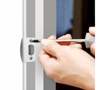 Spacer Shim in Door Lock Strike Plate Repair Kits for Easy Latch Fixing (Gold)