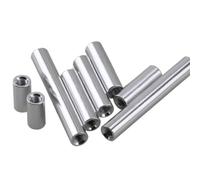 Spacer Stud Fastener,Female Thread Round Aluminum Standoff, 2/5pcs M5 D=8mm Aluminium Tube Column Extend Long Nut Length 10mm To 150mm(35mm)