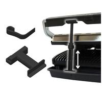 Spacer V3 for Tefal/Rowenta Optigrill Elite/Elite XL + Locking Clip + Extension | Optigrill XL Accessories Allows Perfect Distance and Optimal Grill Results