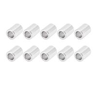 Spacers for Screws, Aluminum Spacer Round Unthreaded Metal Spacers 6mm for Connect Loose Parts of The Workpiece for Reduce Hole Size(Length 7mm)