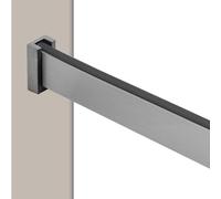 SpaceSaving Metal Clothes Hanging Rod & Stylish Grey Wardrobe130cm (51 1/8") Clothes Rack for Efficient Storage & Orgaion Ideal for Small Spaces