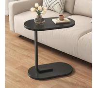 SpaceSaving Oval CShaped TV Table Ideal for Living Room or Bedroom Fits Under Sofa Perfect Snack Tray Table for Eating and Relaxing