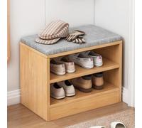 SpaceSaving Shoe Rack & Storage Bench - Stylish Entryway nizer for Small Spaces MultiFunctional Shoe Storage Solution for Home & Hallway Perfect for ClutterFree Living