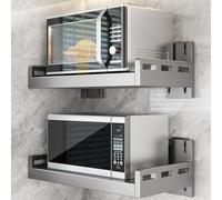 SpaceSaving WallMounted Microwave Rack, SingleLayer Kitchen Shelf for Home,Microwave Holder, Easy Installation, Ideal for Small Spaces, Modern Design