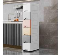 SpaceSaving Waterproof Bathroom Storage Bag Slim Design for Bedroom & Living Room MoistureResistant Orga for Efficient Storage Solutions