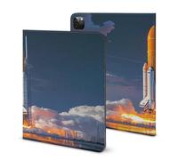 Spaceses Shuttle Launch Slim Trifold Stand Case Compatible with iPad Supports Auto Wake/Sleep Pencil Holder Tablet Cases