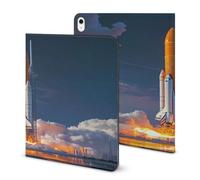 Spaceses Shuttle Launch Slim Trifold Stand Case Compatible with iPad Supports Auto Wake/Sleep Pencil Holder Tablet Cases