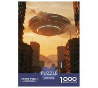 Spaceship 1000 Pieces Puzzles Challenging Game Toy Sci-fi Spaceship Home Decoration Fit Families for Adults And Children 70x50cm/1000pcs