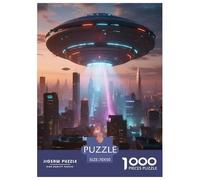 Spaceship 1000 Pieces Puzzles Challenging Game Toy Sci-fi Spaceship Home Decoration Fit Families Kids Age 12+ 70x50cm/1000pcs