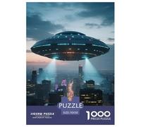 Spaceship 1000 Pieces Puzzles Educational Games Challenge Toy Sci-fi Spaceship Home Decoration Family Fun for Adults And Children 70x50cm/1000pcs