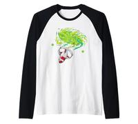 Spaceship from a Wormhole Raglan Baseball Tee