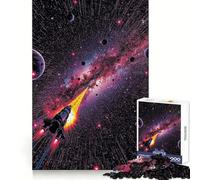 Spaceship in Galaxy 1000 Piece Jigsaw Puzzles for Adults Teenagers Thought Toy Leisure Time Accurate Edge Wall Art Decor 38x52cm
