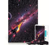 Spaceship in Galaxy 1000 Piece Jigsaw Puzzles for Teenagers Logic Ability Toy Calm Pastime Accurate Cut 50x75cm