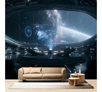Spaceship Wall Mural 400x280 cm