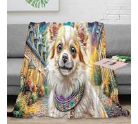 SPACESK Chihuahua (21)_1 Flannel Fleece Bed Blanket Pattern Throw Blanket Microfiber Lightweight Cozy Plush Blankets for Bedroom Living Rooms Sofa Couch for Kids Teens Adults 40x50inch(100x130cm)
