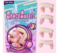 SpaceSweets Freeze Dried Novelty Candy Unique Crunchy Sweets Fun & Quirky Snack - Viral TikTok Trend Great Gift for Kids & Retro Sweet Lovers (Pack of 1, Vampire Fangs)