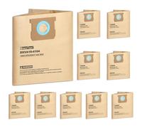 SpaceTent 10 Pack DXVA19-4104 High Efficiency Replacement Filter Bags for DEWALT 5 to 8 Gallon Wet/Dry Vacs - Part # DEWALT DXVA19-4104