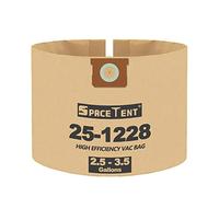 SpaceTent 6 Pack 25-1228 Shop Vac Filter Bags for Stanley 2.5, 3 and 3.5 Gallon Wet/Dry Vacuums SL18136, Disposable Filter Dust Stanley Bags