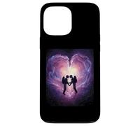 Spacetime Embrace Interstellar Couple Celestial Connection Case for iPhone 13 Pro Max