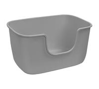 SpaceTime Extra Large Litter Box with High Sides,22.2"×14.9"×12" XL Multi Cat Litter Pan for Kitty,Cat Boxes for Indoor Cats,Jumbo Litter Boxes for Big Cats,Anti-Splashing,Easy to Clean (Grey)